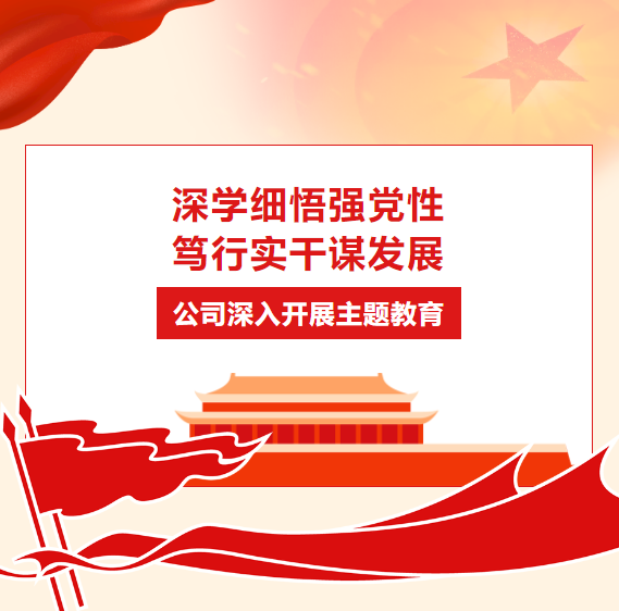 深學細悟強黨性 篤行實干謀發展 | 公司深入開展主題教育
