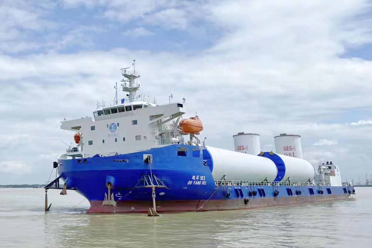 青洲海上風電場塔筒