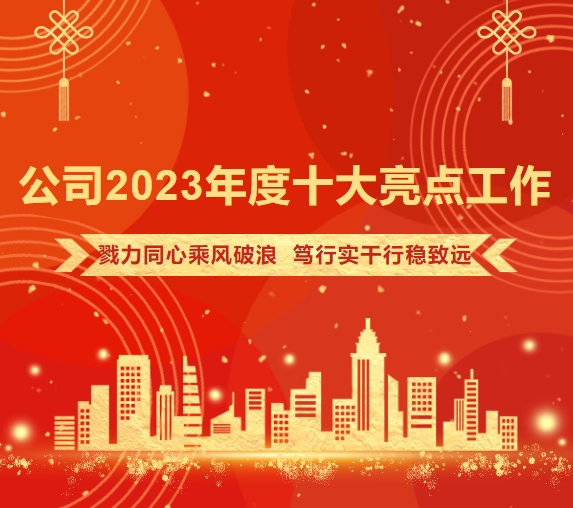 公司2023年度十大亮點工作